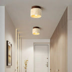 The Stone Travertine Japandi LED Ceiling Lamp