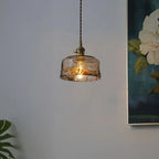 Aurex Vintage Brass Globe Pendant Light