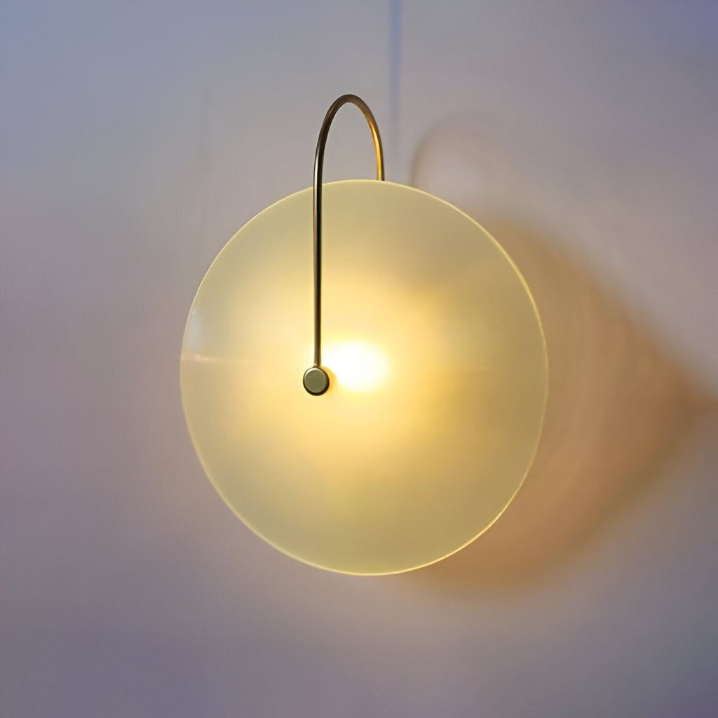 Modern Nordic Round Glass Wall Light