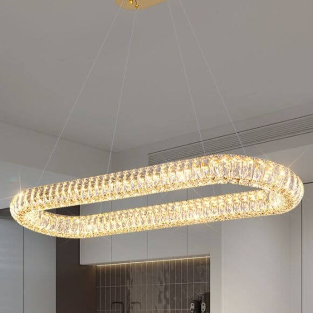 Audrey Radiant Ring Crystal Luxury Chandelier