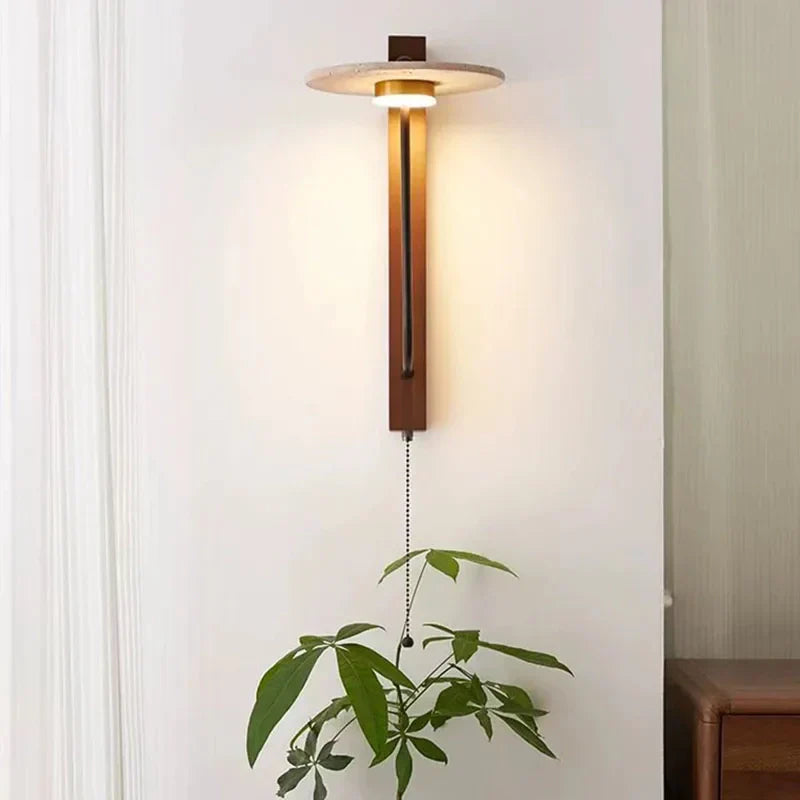 Travertine Oriental Style Wall Light