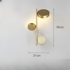 Nordic Creative Multi-Disc Line Wall Light