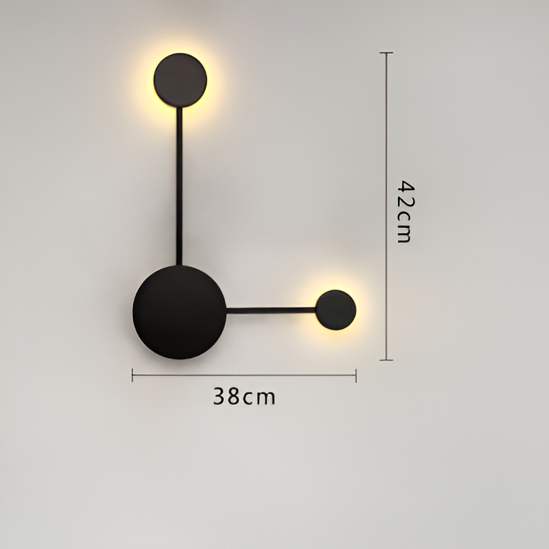 Nordic Creative Multi-Disc Line Wall Light