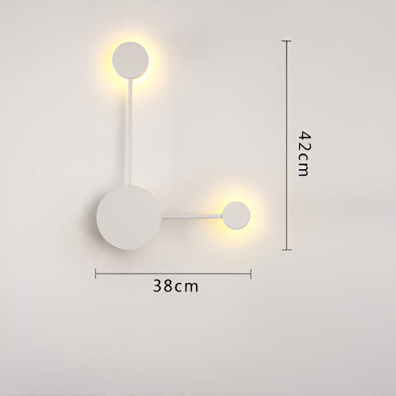 Nordic Creative Multi-Disc Line Wall Light