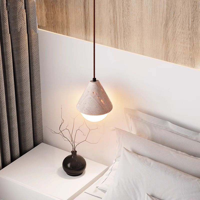 Yellow Travertine Cream Pendant Light