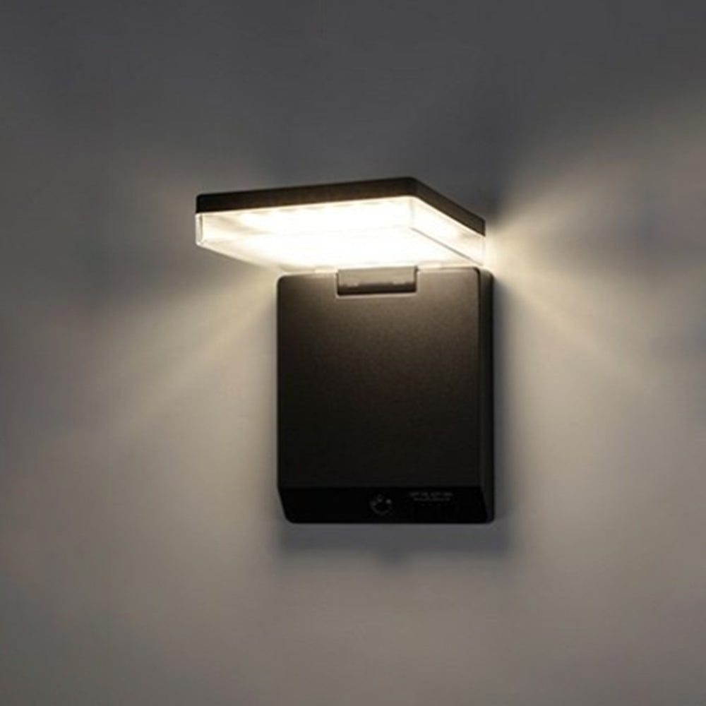 Modern Acrylic Solar Sensor  IP65 Waterproof Outdoor Wall Light