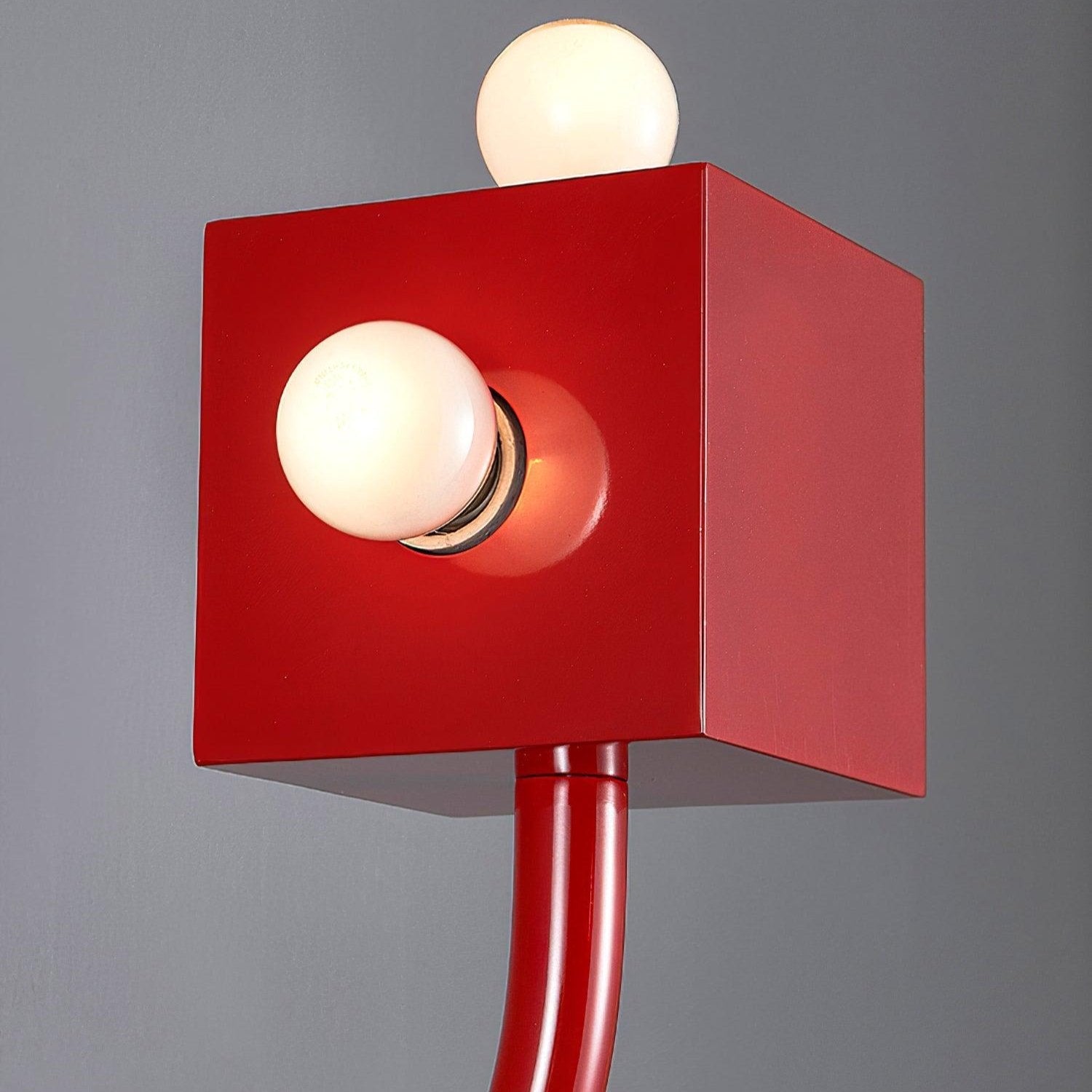 Modern Red Cube Wall Light