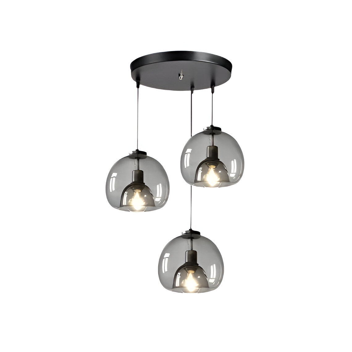 Nordic Minimalist Glass Stone LED Pendant Light