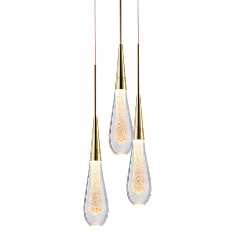 Round Droplet Panel Wiltshire Crystal Pendant Light