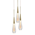 Round Droplet Panel Wiltshire Crystal Pendant Light