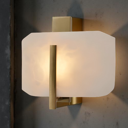 Nordic Natural Alabaster Stone Square Wall Light