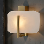 Nordic Natural Alabaster Stone Square Wall Light