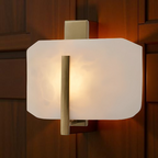 Nordic Natural Alabaster Stone Square Wall Light