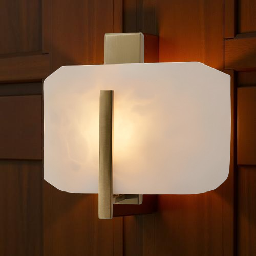 Nordic Natural Alabaster Stone Square Wall Light