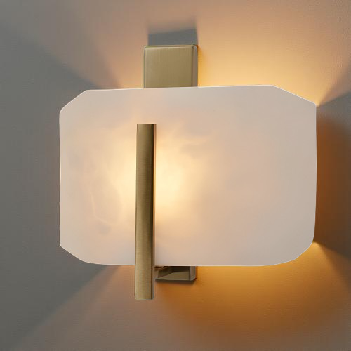 Nordic Natural Alabaster Stone Square Wall Light