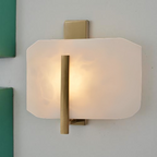 Nordic Natural Alabaster Stone Square Wall Light