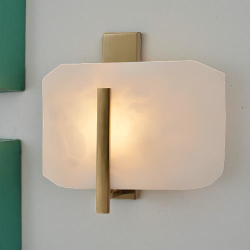 Nordic Natural Alabaster Stone Square Wall Light