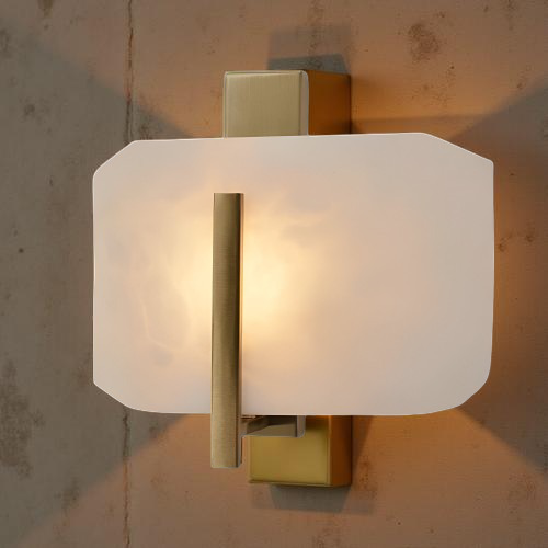 Nordic Natural Alabaster Stone Square Wall Light