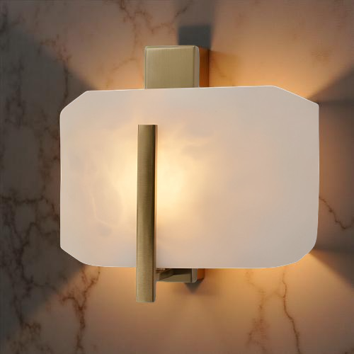 Nordic Natural Alabaster Stone Square Wall Light