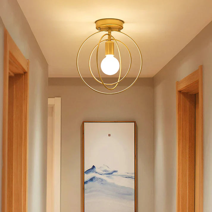 Golden Ring Ceiling Light