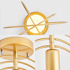 Golden Ring Ceiling Light