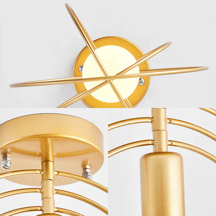 Golden Ring Ceiling Light