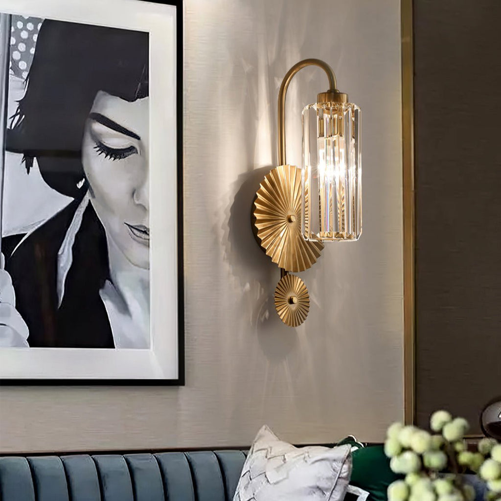 Cecily Modern Fluted Glass Wall Lamp