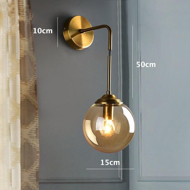 Shiny Nordic Globe Wall Light