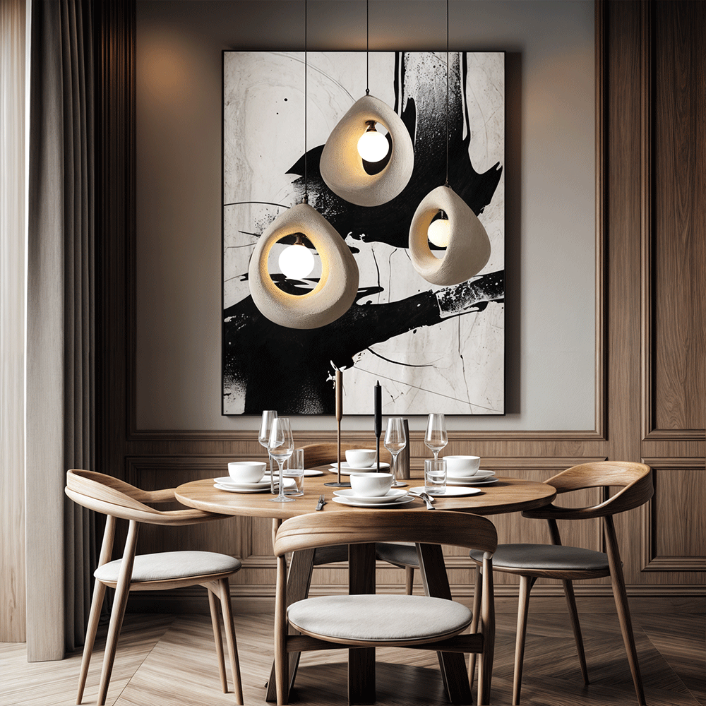 Hayami Wabi Sabi Resin Pendant Light