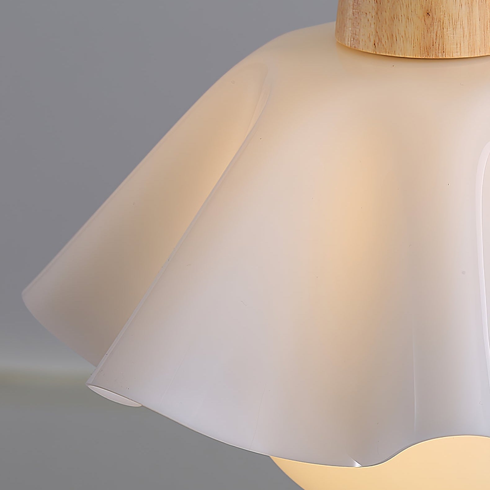 Nordic Style Wooden Flower Pendant Light