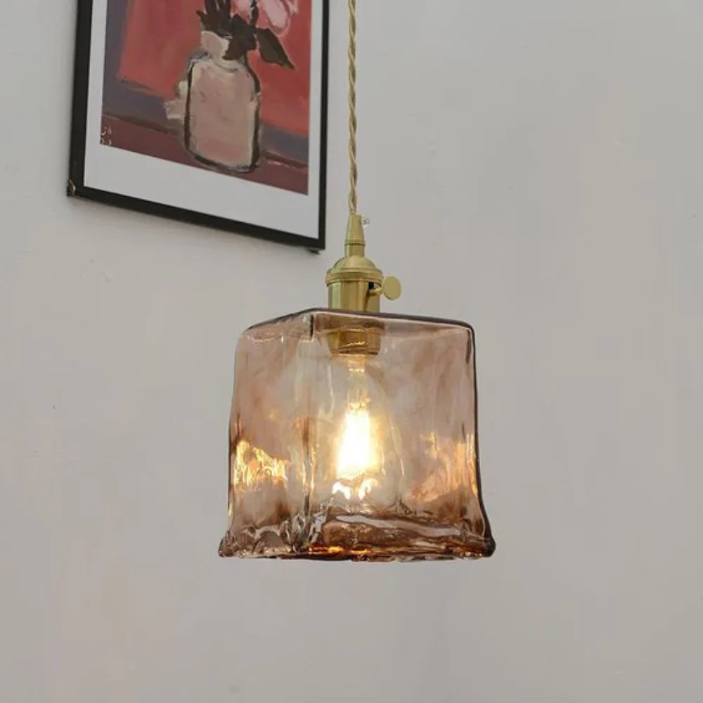Aurex Vintage Brass Globe Pendant Light