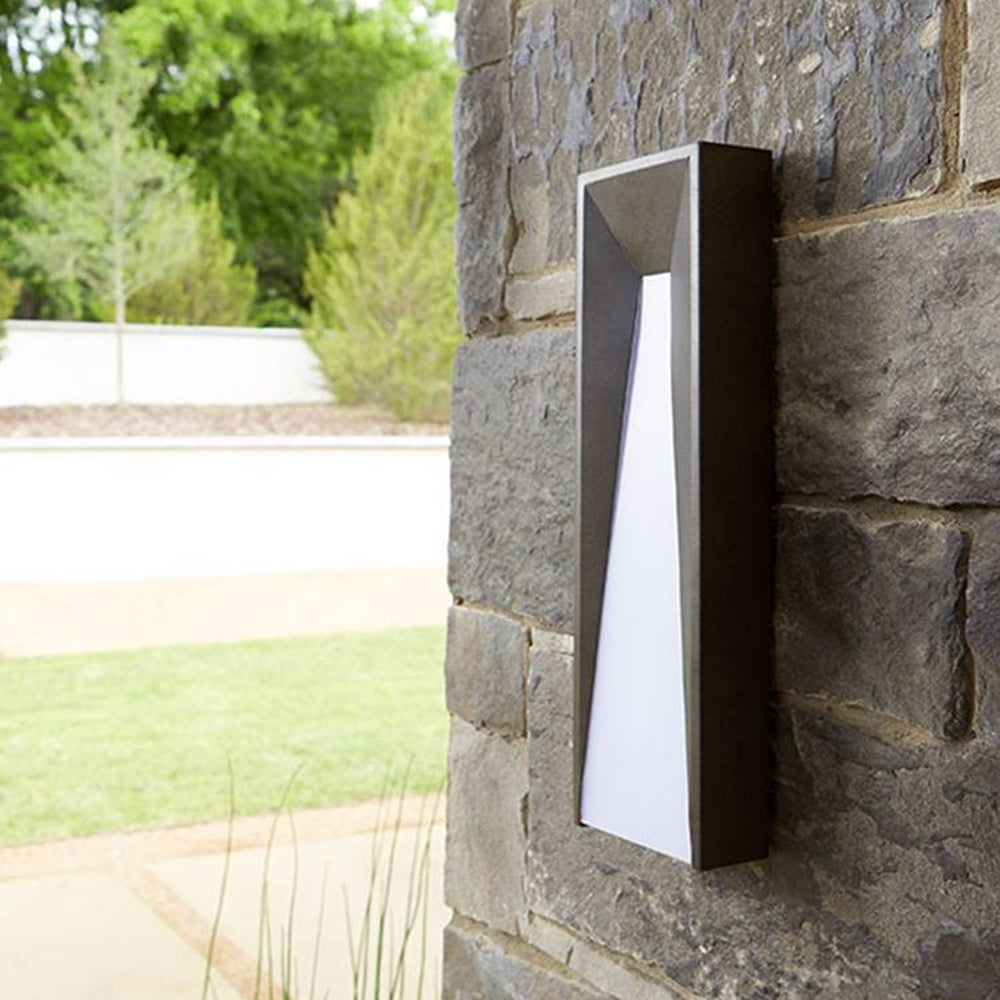 Modern Rectangular Metal IP65 Waterproof Outdoor Wall Light