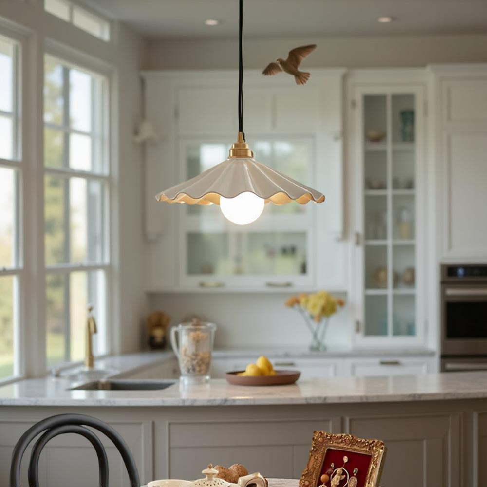 Island Light Harmony Japandi Ceramic Pendant Lamp
