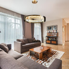 Nordic Crystal Stainless Steel Glass Chandelier