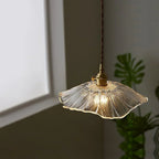 Lotus Glow Vintage Glass Pendant Light