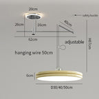 Rocker Movable Arm Flying Saucer Pendant Light