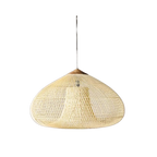 Elegant Handmade Rattan Japandi Pendant Light