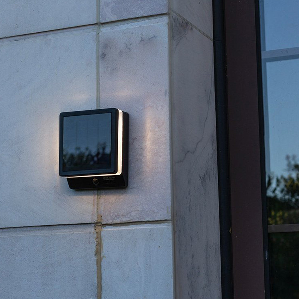 Modern Acrylic Solar Sensor  IP65 Waterproof Outdoor Wall Light