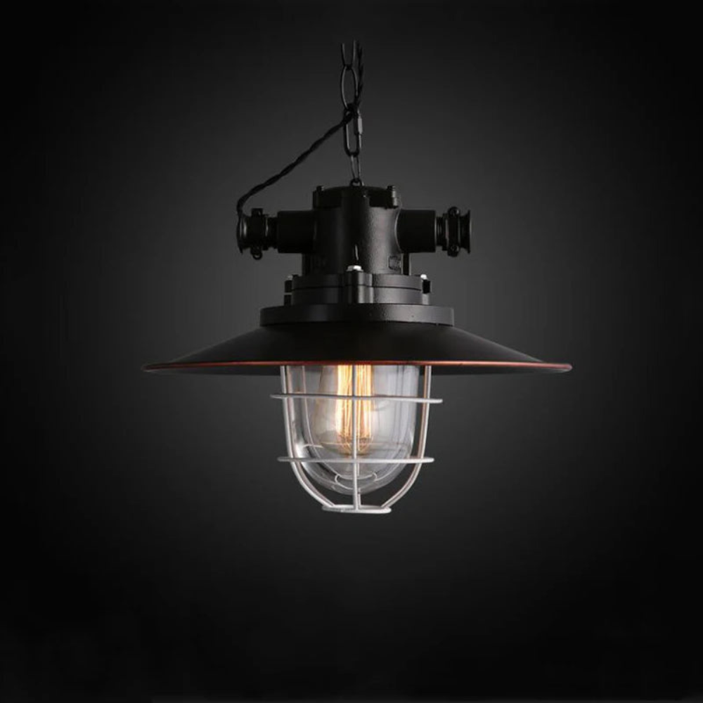 Brilliant Aluminum Industrial Ceiling Light