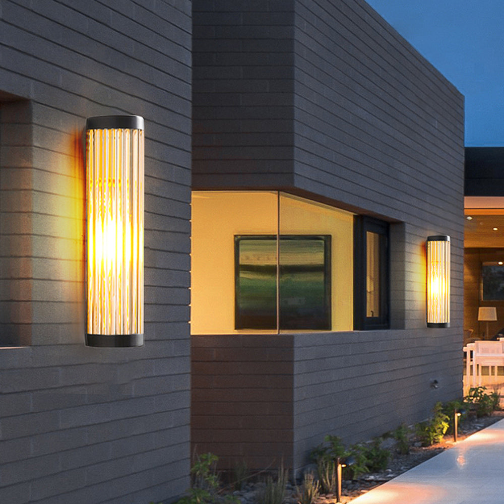 HaloGuard Semi Dome Outdoor Glass Wall Lamp