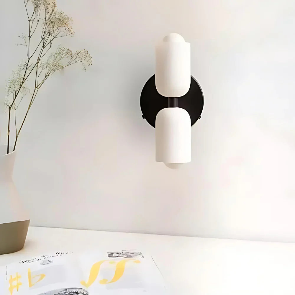 Elegance Cream Acrylic Metal Base Minimalist Wall Light