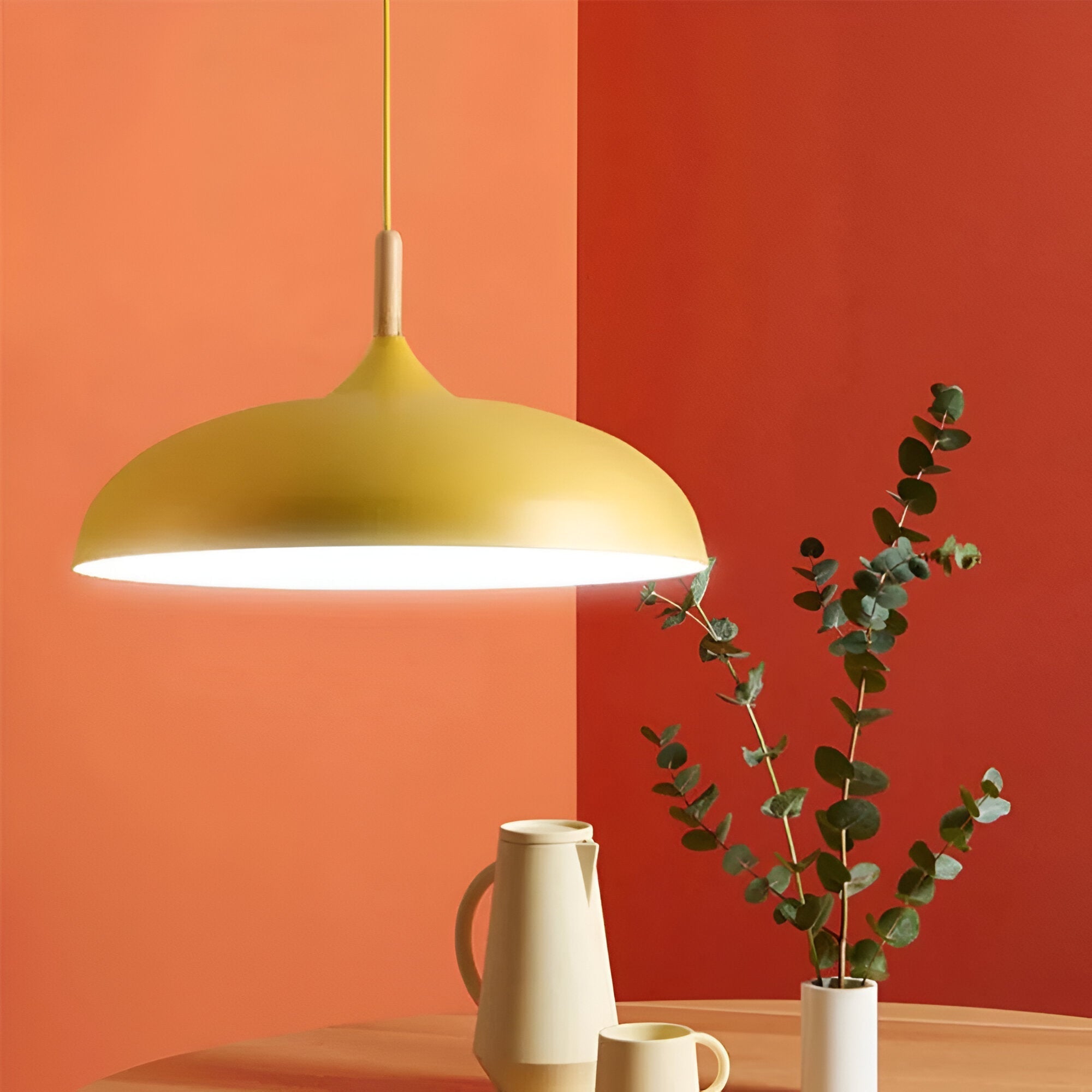 Nordic Style Wood Iron Art Pendant Light