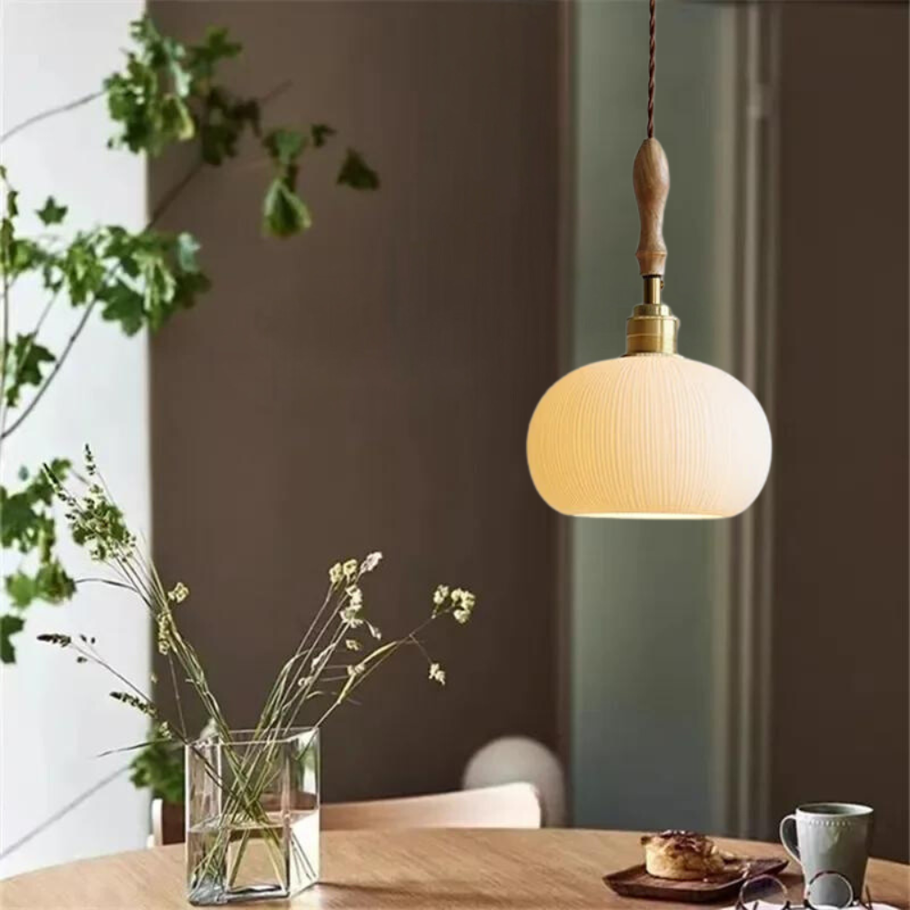 Japandi-Inspired Ceramic Light