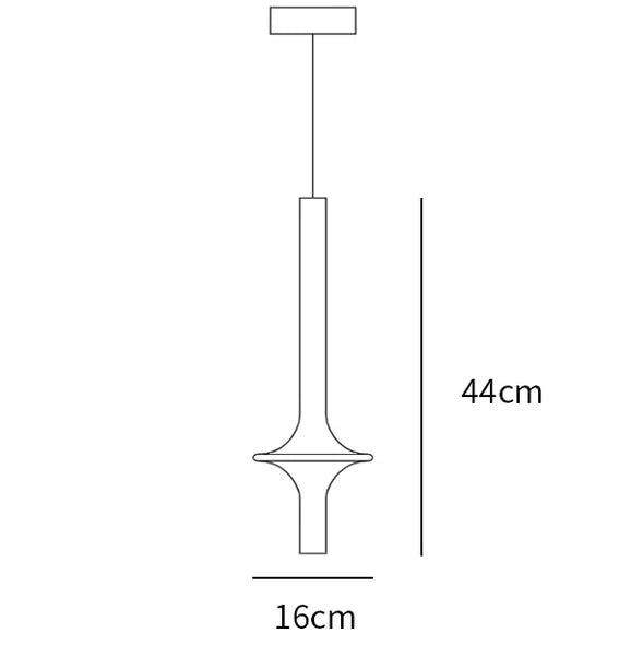 Nordic Glass Penta Wonder Pendant Light