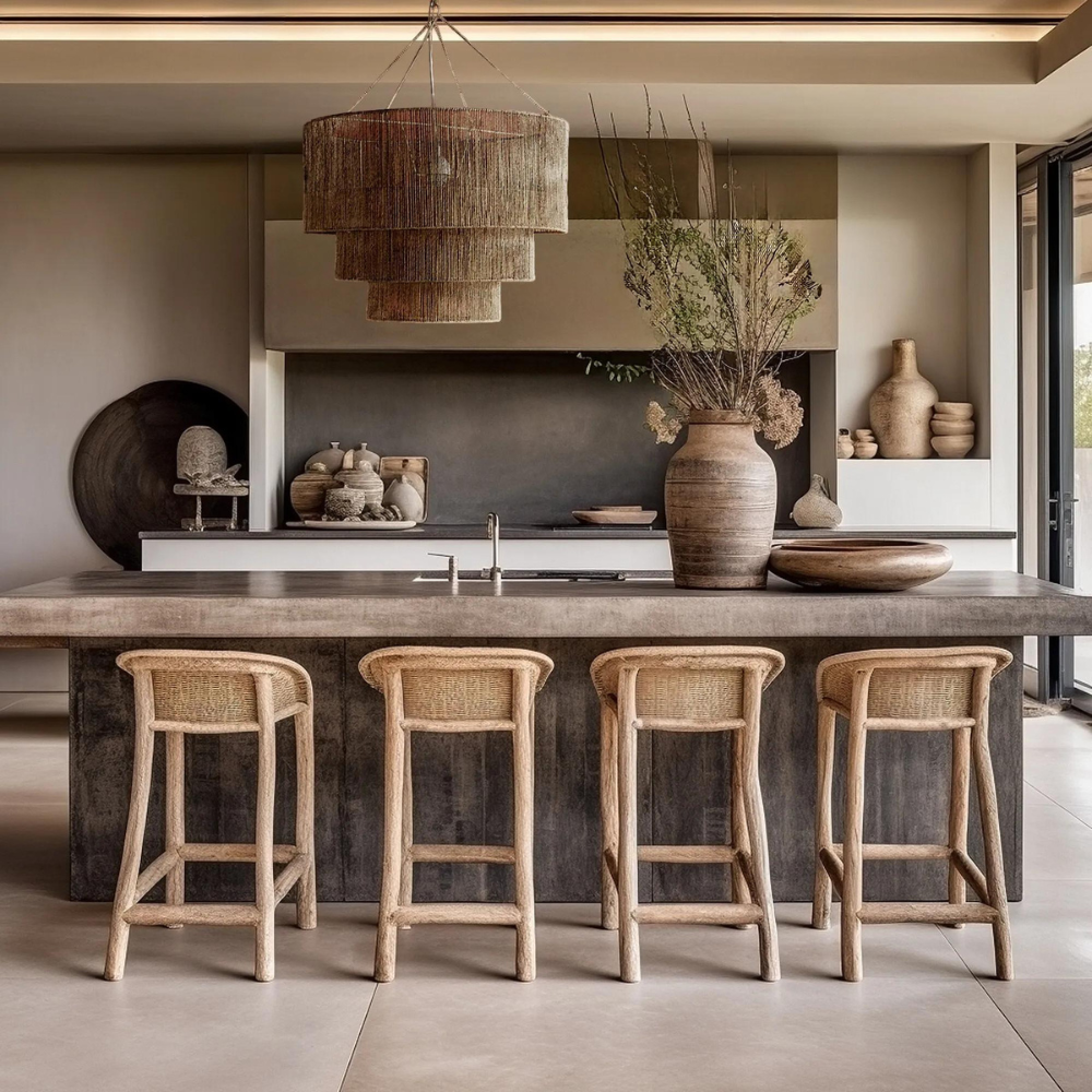 The Elegant Woven Waterfall Rattan Pendant Light
