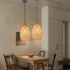 Handmade Rattan Tapestry Pendant Light
