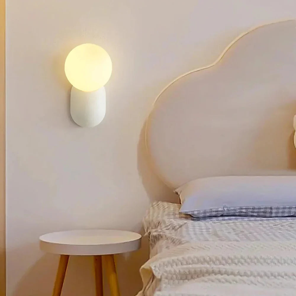 Luma Nordic Glass Orb Wall Light