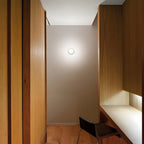 Nordic Luminous Dimple Glass Modern Wall Light