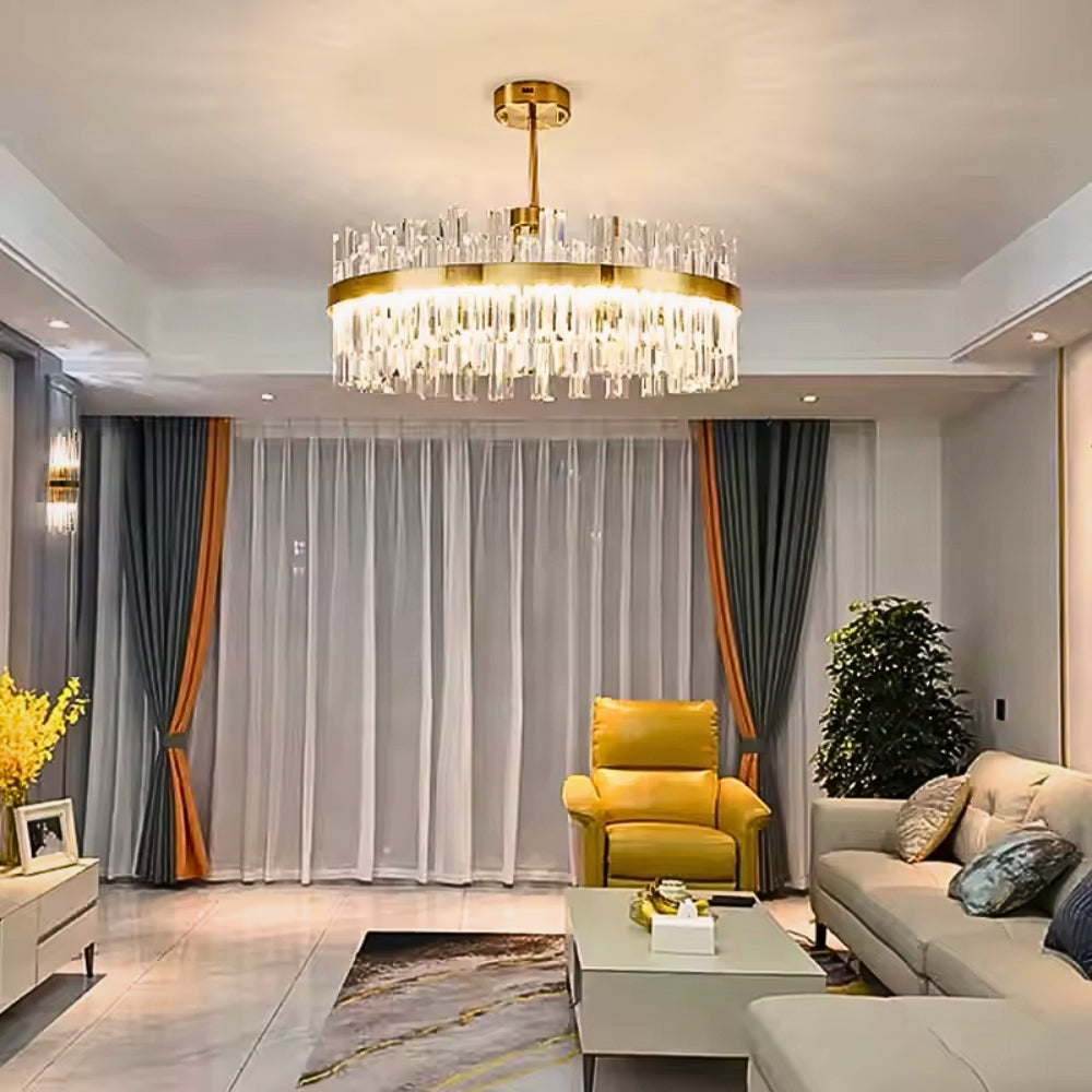 Squillo Nordic Glass Crystal Chandelier