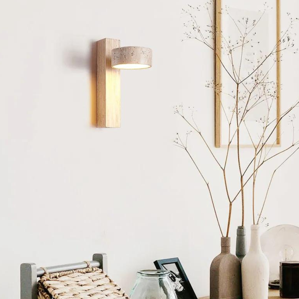 The Shine of the Palace Travertine Wall Light